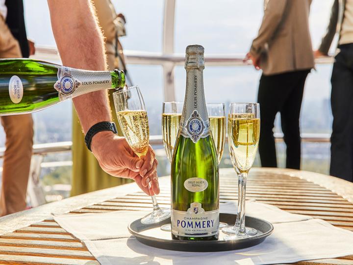 Champagne on the London Eye