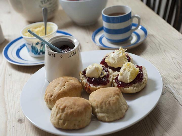 Traditional Cornish cream tea